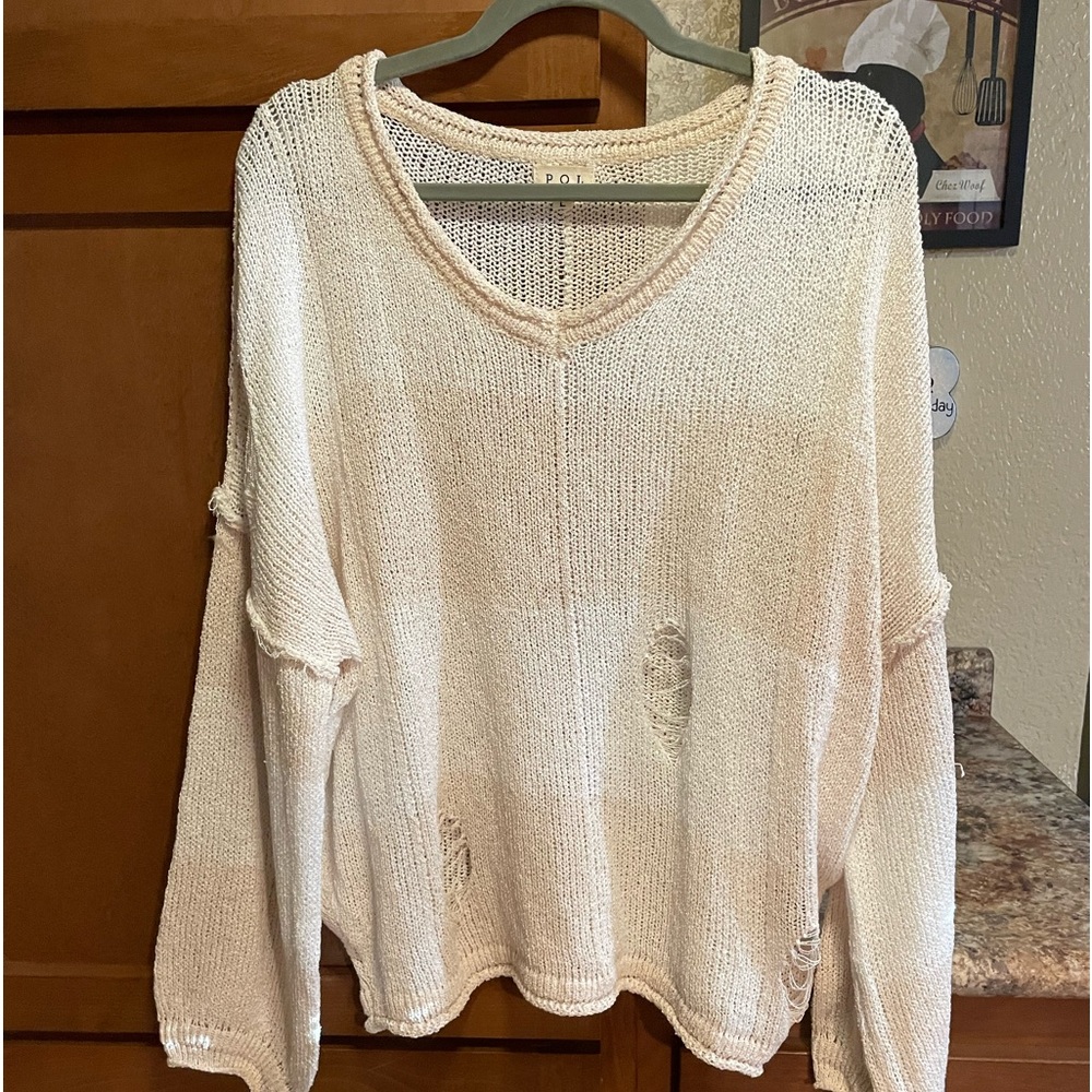 POL Distressed Sweater New